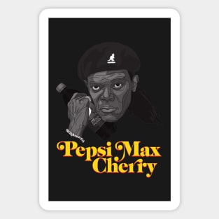 Max Cherry?! (Black + white version) Sticker